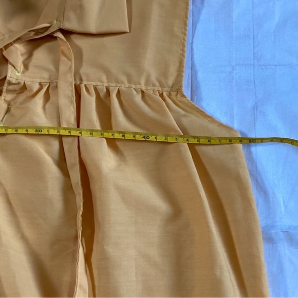 Yellow Handmade Women's Sleeveless Renaissance Tunic V Neck Tie Up Loose Fit - Picture 10 of 13